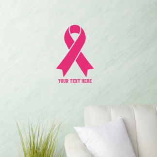 Breast Cancer Awareness Ribbon Wall Decal