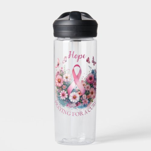 Breast Cancer Awareness Ribbon Water Bottle