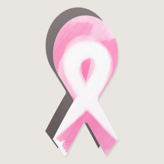 Breast Cancer Awareness Ribbon Watercolor  Car Magnet