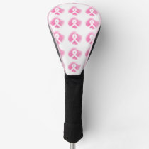 Breast Cancer Awareness Ribbon Watercolor  Golf Head Cover