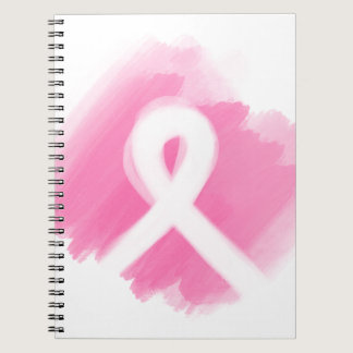 Breast Cancer Awareness Ribbon Watercolor  Notebook