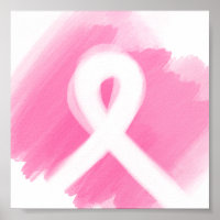 Breast Cancer Awareness Ribbon Watercolor