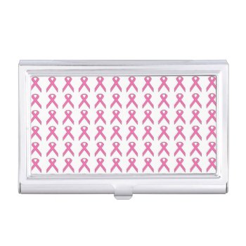 Breast Cancer Awareness Ribbons Case For Business Cards by ProfessionalDevelopm at Zazzle