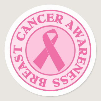 Breast Cancer Awareness Round Stickers