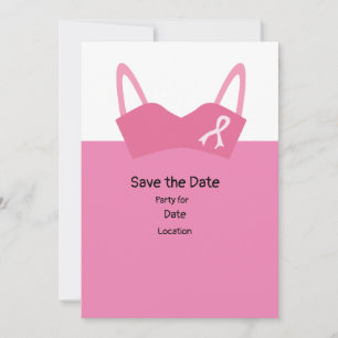 Breast Cancer Awareness,Save the Date Party Invitation