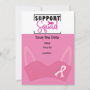 Breast Cancer Awareness,Save the Date Party Invitation