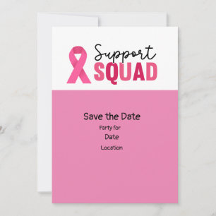 Breast Cancer Awareness,Save the Date Party Invitation