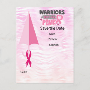 Breast Cancer Awareness,Save the Date Party    Postcard