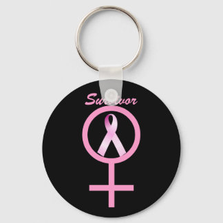 Breast Cancer Awareness She's A Survivor Keychain