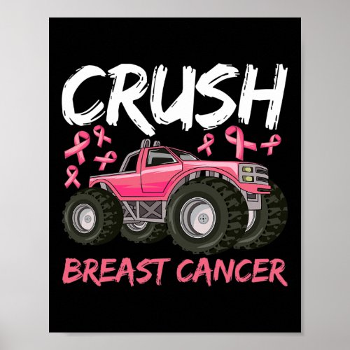 Breast Cancer Awareness Shirt For Boys Kids Toddle Poster