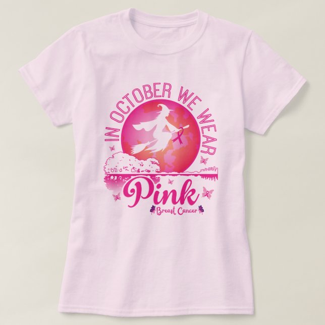 Breast Cancer Awareness Shirt, Ghost Cancer Shirt (Design Front)