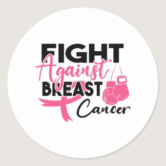 Breast Cancer Awareness Shirt Print Classic Round Sticker