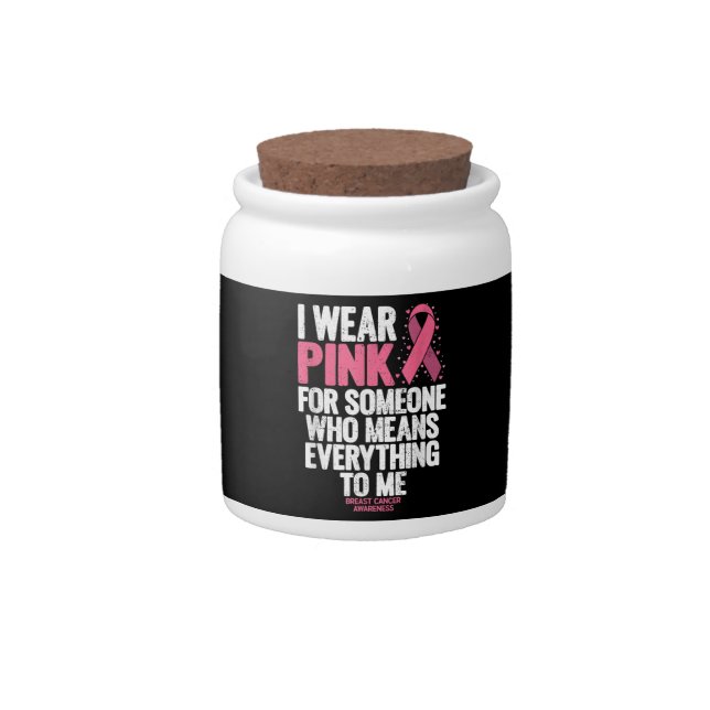 Breast Cancer Awareness Shirts for Family Breast C Candy Jar (Front)
