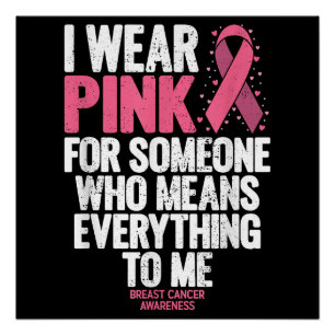 Breast Cancer Awareness Shirts for Family Breast C Poster