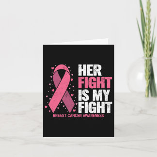 Breast Cancer Awareness Shirts Her Fight Breast Ca Card