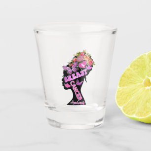 Breast Cancer Awareness Shot Glass
