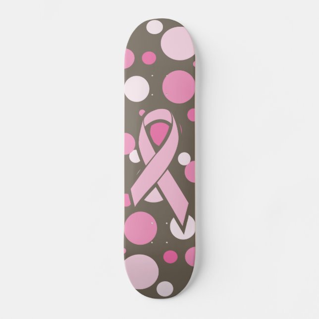 Breast Cancer Awareness Skateboard Deck (Front)