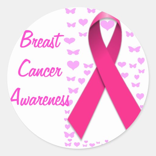 Breast Cancer Stickers For Health Awareness