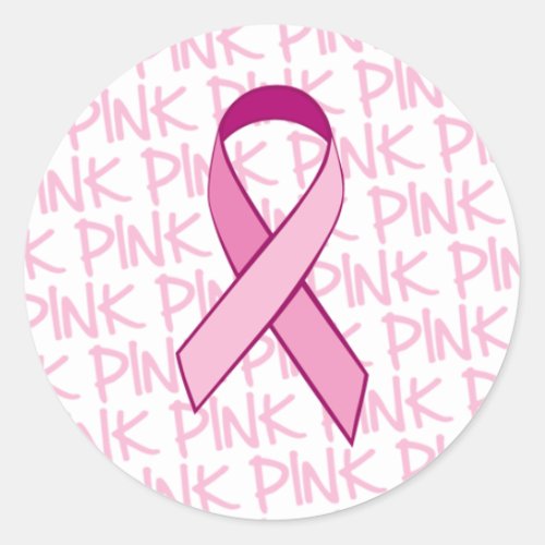 Breast Cancer Awareness Sticker _ Pink Ribbon