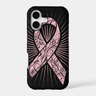 Breast Cancer Awareness Stylized Ribbon Case
