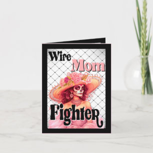 Breast Cancer Awareness Sugar Skull Thank You Card