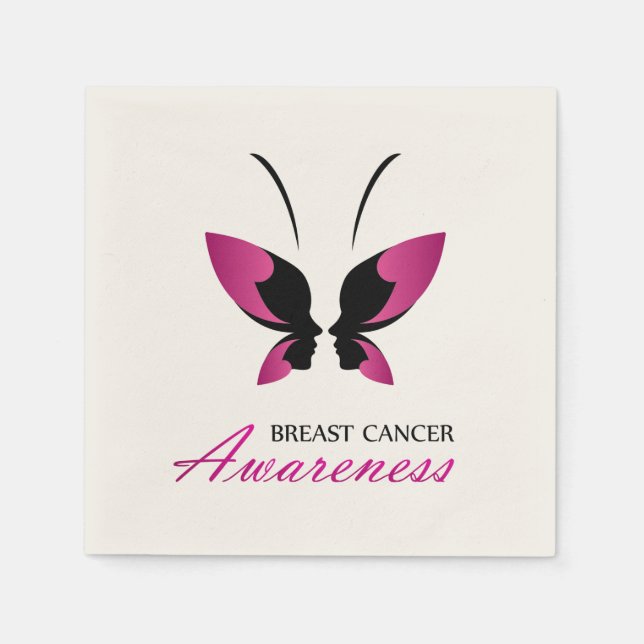 Breast cancer awareness support napkins (Front)