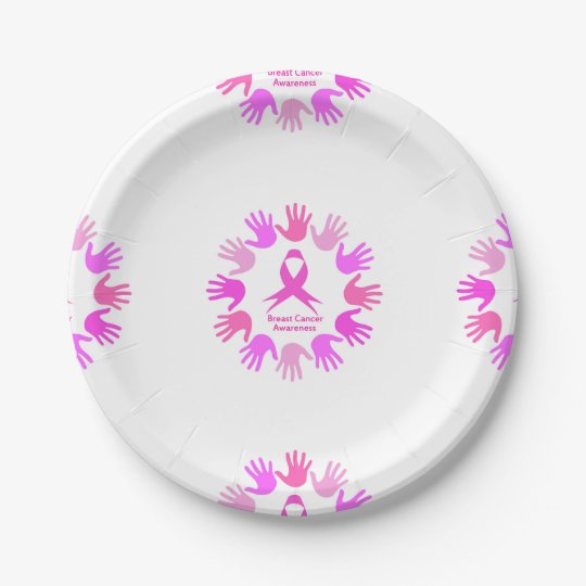 breast cancer awareness paper plates