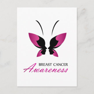Breast cancer awareness support postcard