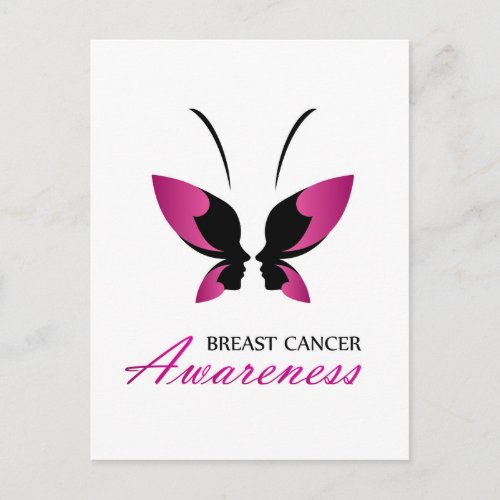 Breast cancer awareness support postcard