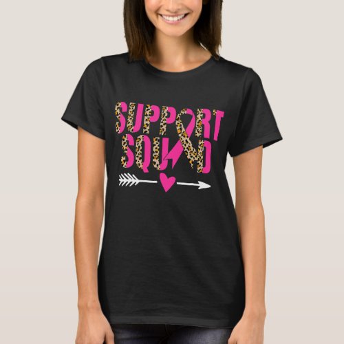 Breast Cancer Awareness Support Squad Family T_Shirt
