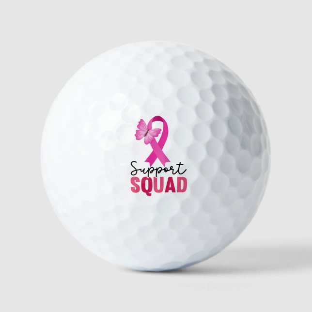 Breast Cancer Awareness Support Squad Golf Balls (Front)