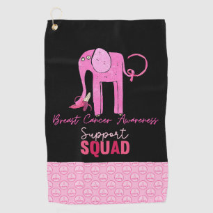 Breast Cancer Awareness Support Squad Golf Towel