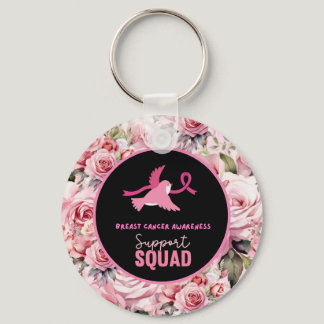 Breast Cancer Awareness Support Squad Keychain