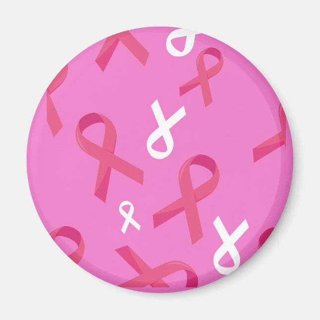 Breast Cancer Awareness Survivor Pink Ribbon  Magnet (Front)