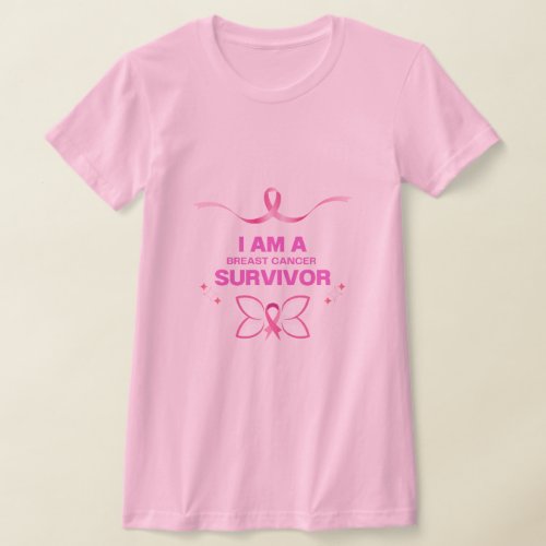 Breast Cancer Awareness Survivor Pink T_Shirt 