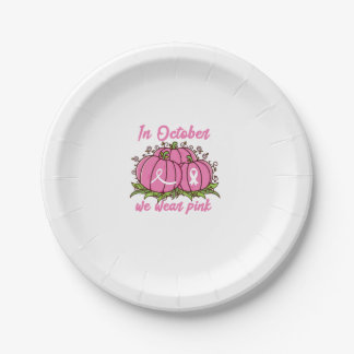Breast Cancer Awareness Tee October Wear Pink Than Paper Plates