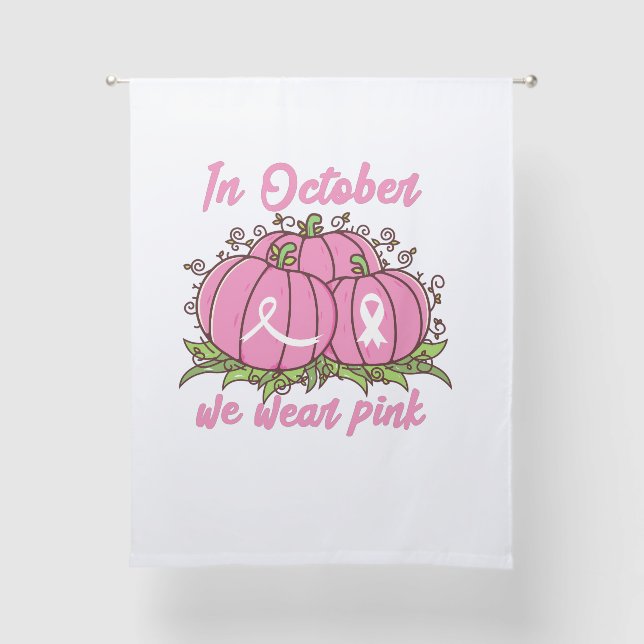Breast Cancer Awareness Tee October Wear Pink Than Sheer Curtains (Front)