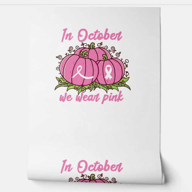 Breast Cancer Awareness Tee October Wear Pink Than Wallpaper (Unrolling)