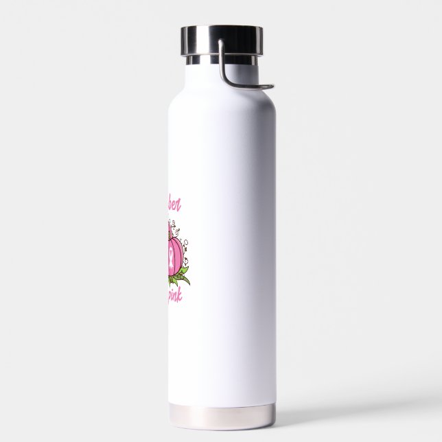 Breast Cancer Awareness Tee October Wear Pink Than Water Bottle (Left)