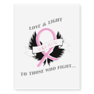 Breast Cancer Awareness Temporary Tattoo Pink