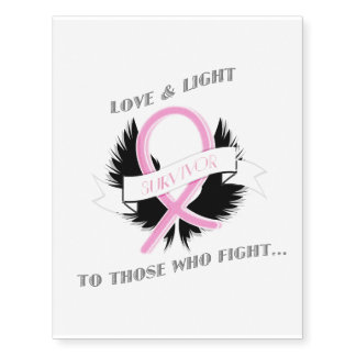 Breast Cancer Awareness Temporary Tattoo Pink