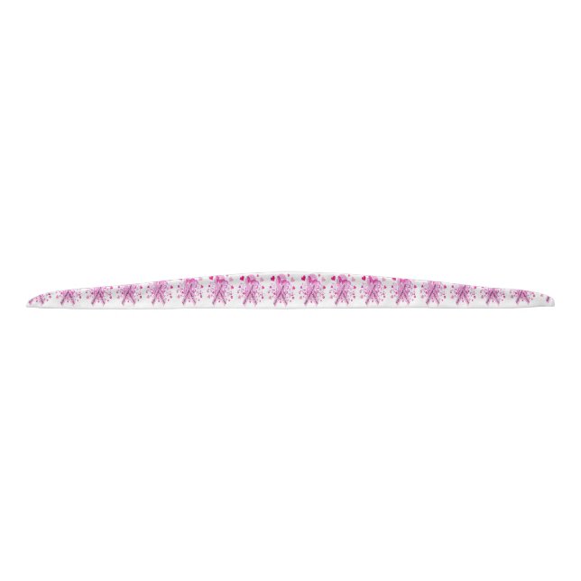 Breast Cancer Awareness Tie Headband (Front)