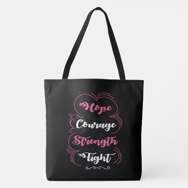 Breast Cancer Awareness Tote Bag (Front)