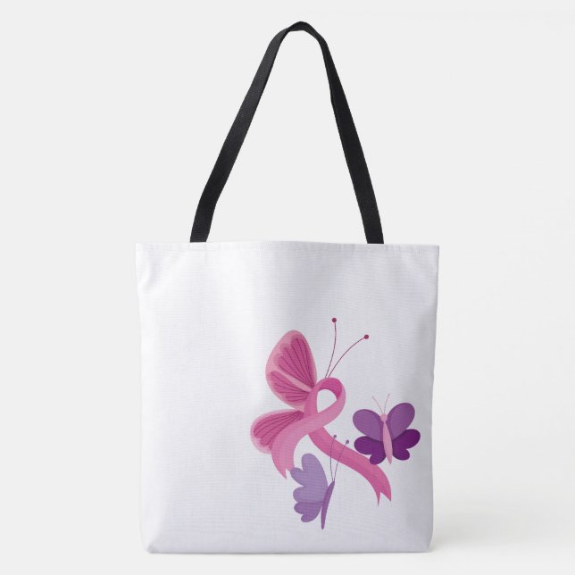 Breast Cancer Awareness Tote Bag (Front)