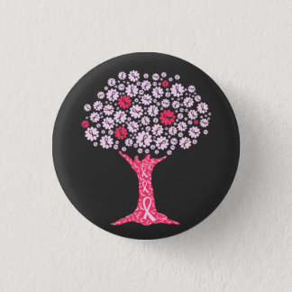 Breast Cancer Awareness Tree Button