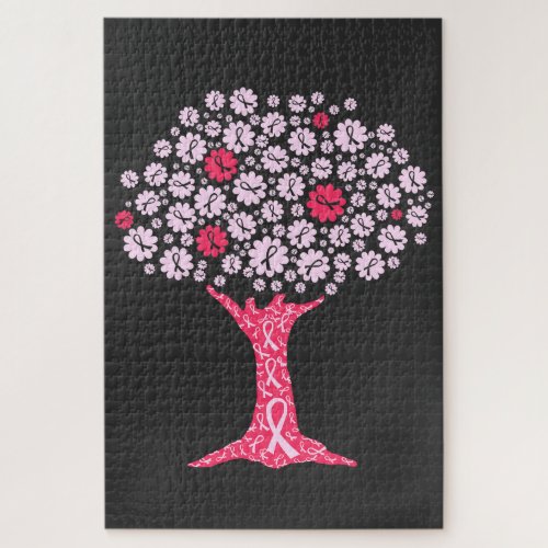 Breast Cancer Awareness Tree Jigsaw Puzzle