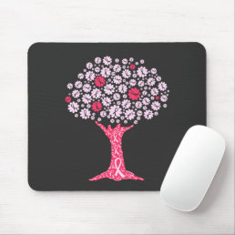 Breast Cancer Awareness Tree Mouse Pad