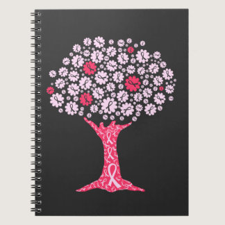 Breast Cancer Awareness Tree Notebook