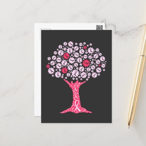 Breast Cancer Awareness Tree Postcard