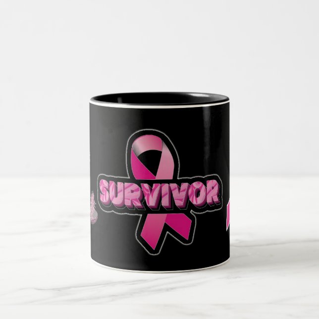 Breast Cancer Awareness  Two-Tone Coffee Mug (Center)